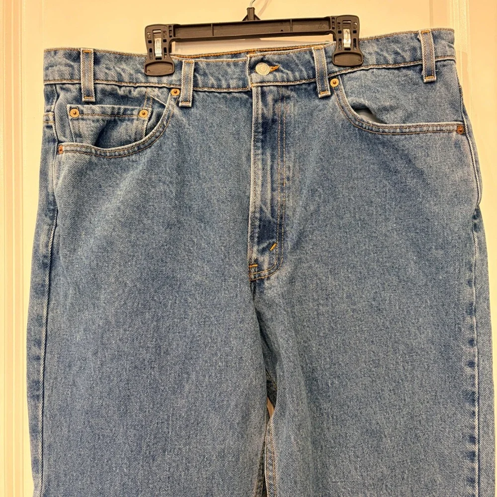 Levi's 517 Bootcut Jeans 38x36 Blue Slim Fit Denim Pants